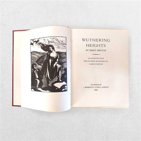 Wuthering Heights by Bronte, Emily Illustrated by Leighton, Clare: Fine Hardcover (1931) 1st ...