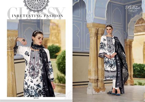 Belliza Naira Black And White Edition 3 Dress Material Collection