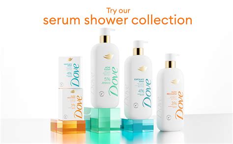 Dove Glow Recharge Exfoliating Bodywash with 3% Brightening serum + Vi