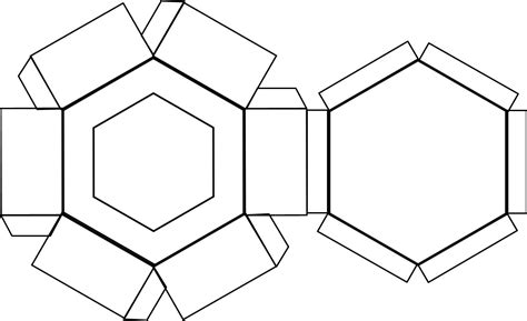 Image result for Hexagonal Box Template
