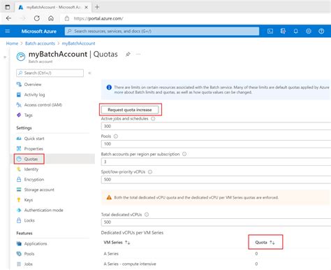 Image result for Azure Machine Learning Service Error Quota Request
