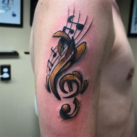 Image result for Music Note Tattoo Designs