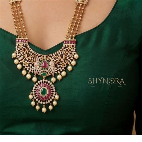 Rajwada Peacock Pearl Haar Set – Shynora By Shivali