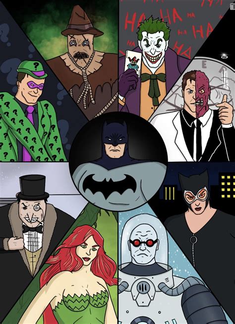[Artwork] The Batman rogues gallery, by me : r/batman