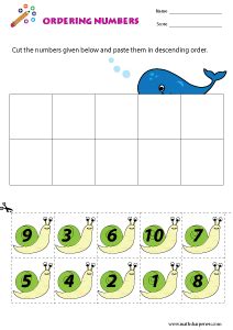 Image result for Ordering Numbers Math Worksheets