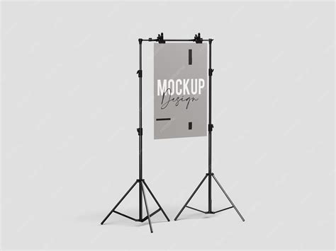 Premium PSD | Poster display stand mockup