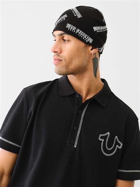 ARCHED LOGO BEANIE - Black | True Religion