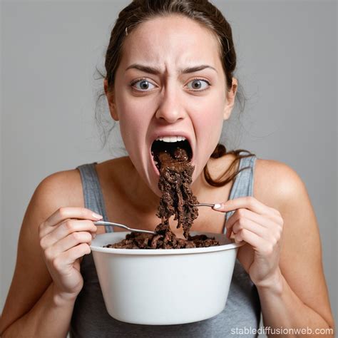 Woman Eating Feces | Stable Diffusion Online