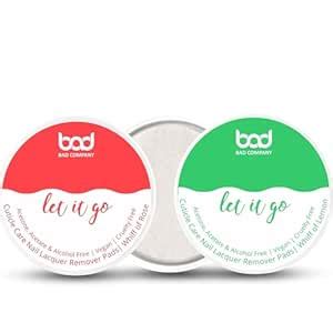 Buy BAD COMPANY Nail Polish Remover Wipes |Alcohol Free, Acetone Free ...