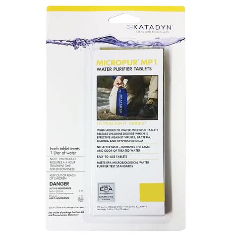 Katadyn Micropur MP1 Purification Tablets 20 count : Amazon.in ...