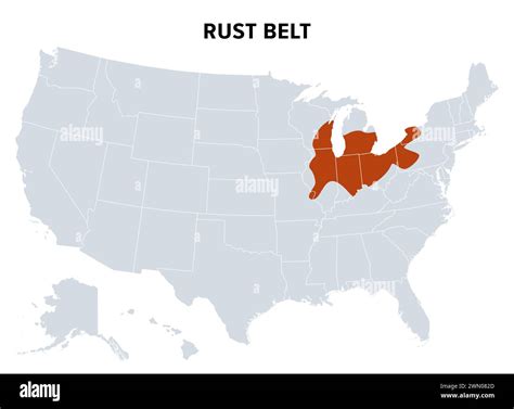 Map of Rust Belt 的图像结果