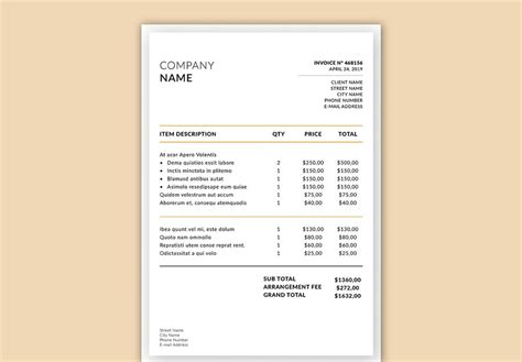 Image result for Creating an Invoice in InDesign