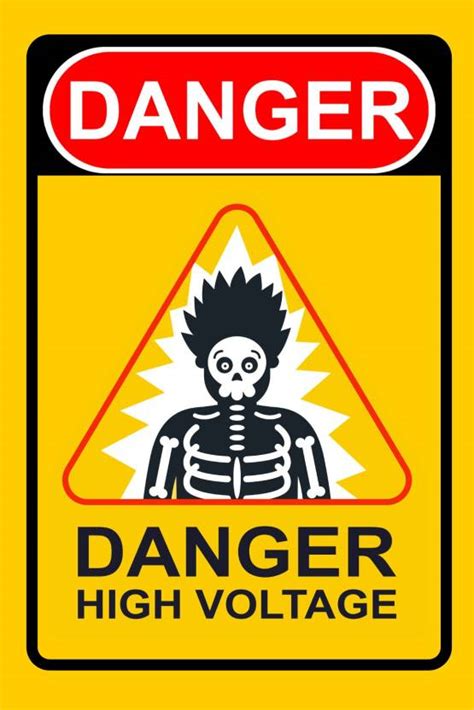 Ira Sign DANGER HIGH VOLTAGE Safety Awareness Emergency Sign Price in ...