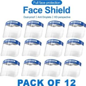 BIO CLOUS Full Face Shield Mask, face shield mask reusable, plastic ...