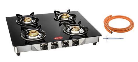 Buy Pigeon by Stovekraft Glass Smart 4 Burner Glasstop Stove with LPG ...