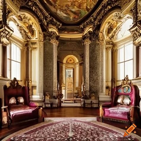 Modern renaissance interior design on Craiyon