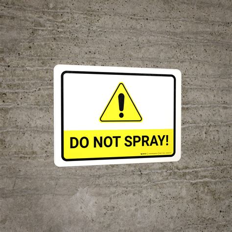 Do Not Spray Sign 的图像结果