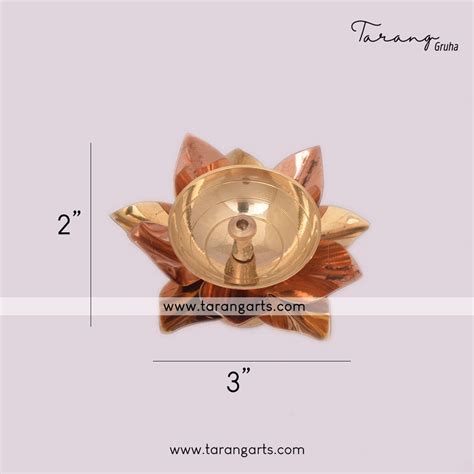 LOTUS SHAPE BRASS AKHAND DIYA FANCY BRASS DEEPAM OIL LAMP FOR HOME ...