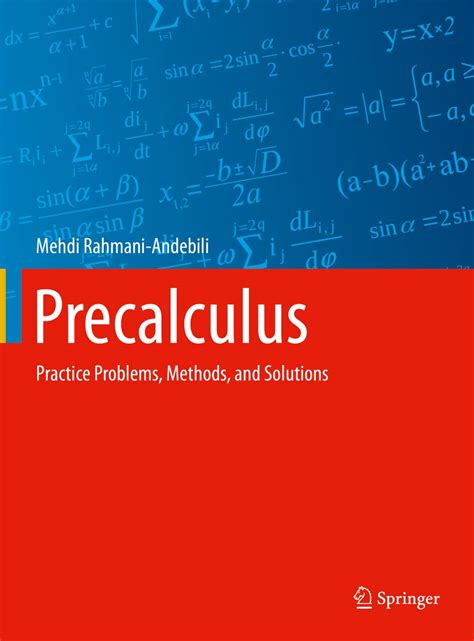Buy Precalculus: Practice Problems, Methods, and Solutions Book Online ...
