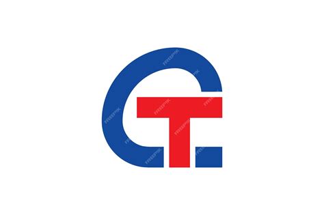 Premium Vector | Letter c t logo design