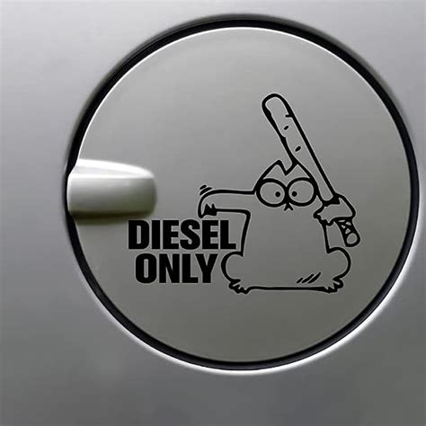 Dikoria Diesel Car Sticker for Fuel Tank, Waterproof Vinyl Sticker in ...