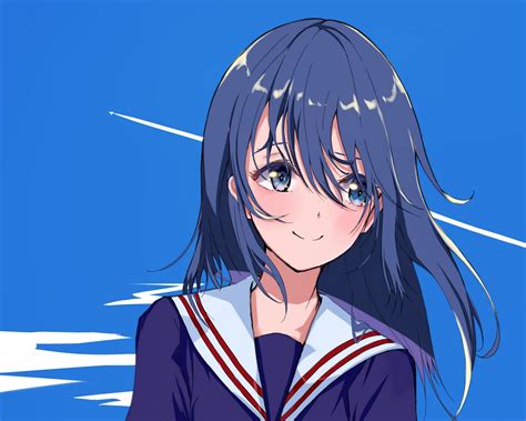 Download wallpaper 1280x1024 girl, smile, sailor suit, anime standard 5 ...