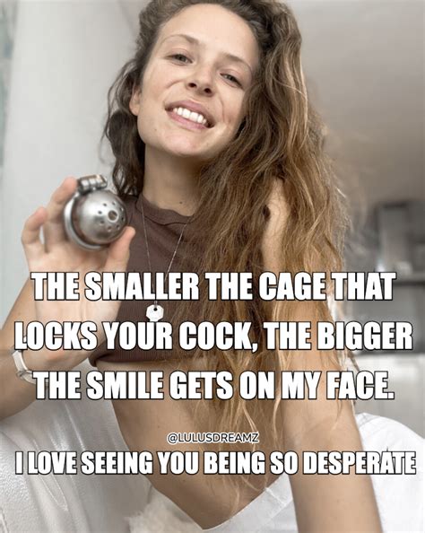 The smaller your cage, the happier I am 😈 : r/keyholdercaptions