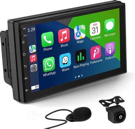REAKOSOUND 7 Inch Touch Screen Double Din Car Stereo with India | Ubuy