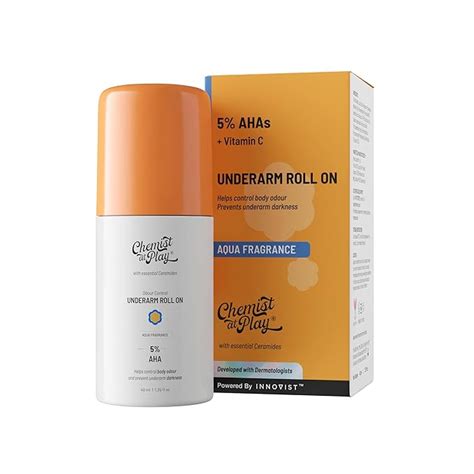 Buy Chemist at Play UnderArm Roll-On with 5% AHA, Lactic Acid & 1% ...