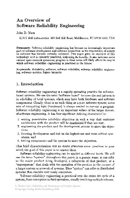 Image result for Software Reliability Musa