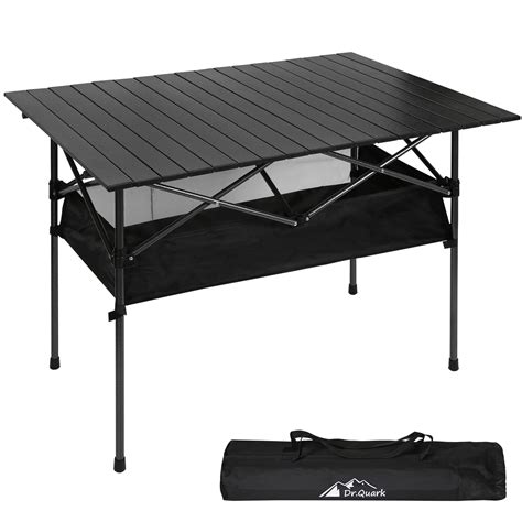 Dr.Quark Camping Table 41.4''x 28.4'' Ultra Compact Aluminum Folding ...