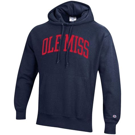Champion Men's Champion Navy Ole Miss Rebels Team Arch Reverse Weave ...