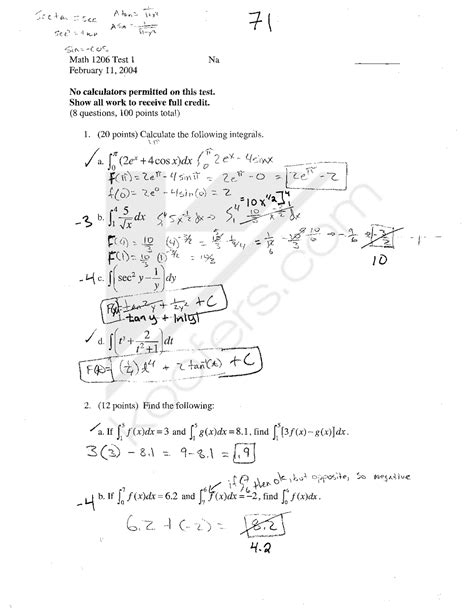 Image result for Calculus Math Test