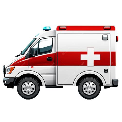 Ambulance Icon Clip Art Red And White Medical Emergency Illustration ...