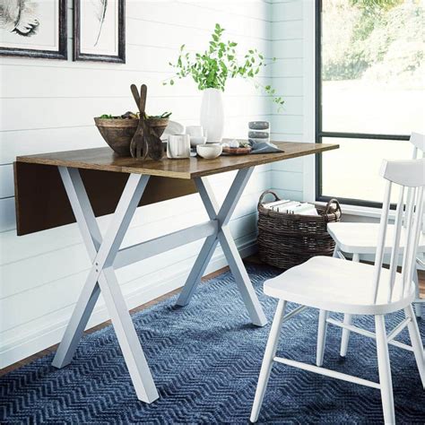 Buy Kalos Solid Wood Drop Leaf Folding Kitchen Dining or Console Table ...