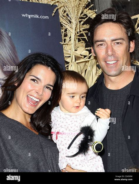 Angie Harmon, Jason Sehorn and Emery Hope Sehorn Angie Harmon unveils ...