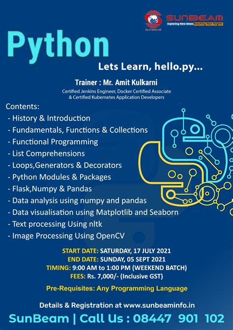 Image result for Python Sunbeam Course