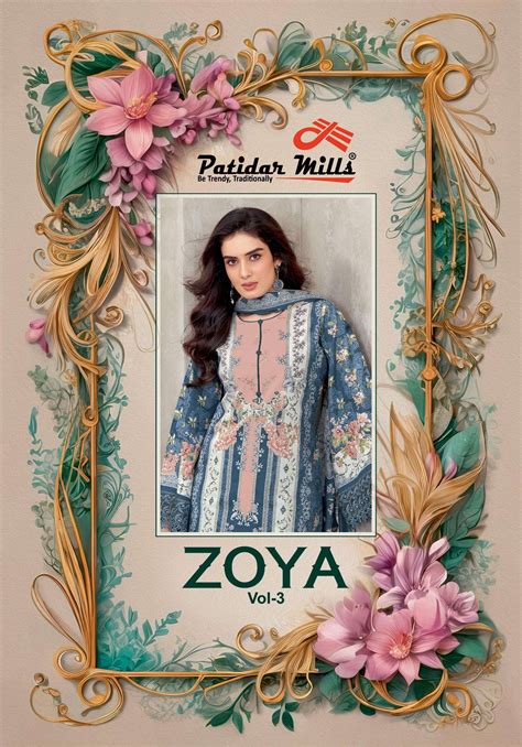 PATIDAR MILLS ZOYA VOL 3 COTTON DIGITAL KARACHI PRINTS SALWAR SUITS AT ...