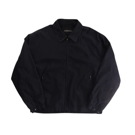 【FIFTY-FIFTY】ST.JOHN'S BAY smooth fabric wide short blouson -10277- | cv