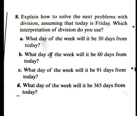 Solved 8. Explain how to solve the next problems with | Chegg.com
