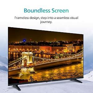 PHILIPS 108 cm (43 inches) 6100 Series Frameless Full HD Smart LED ...