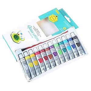 JAPSI Glass Colours For Painting On Glass | Glass Paint Colour Set ...