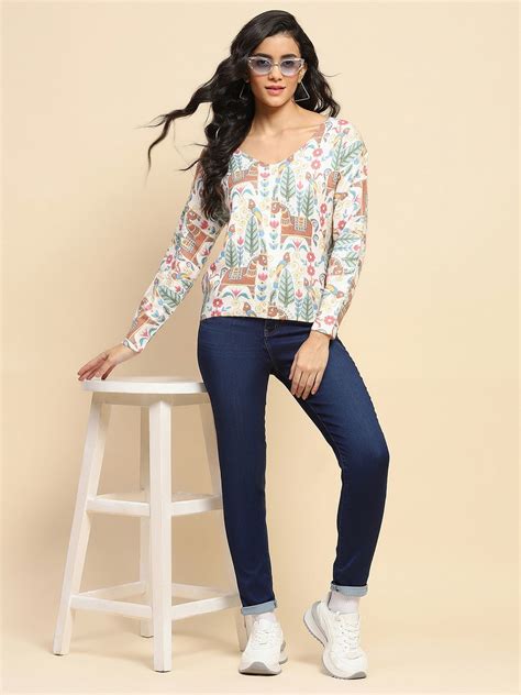 Multi Printed Wool Loose Winter Pullover – Global Republic