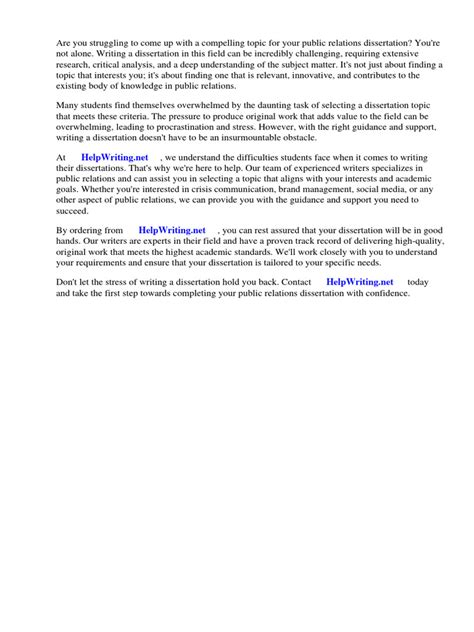 Dissertation Topics in Public Relations Examples 的图像结果