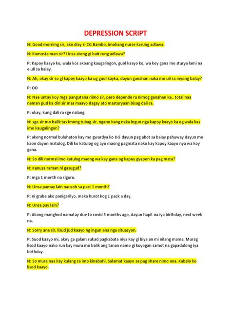 Image result for Ohio Depression Script