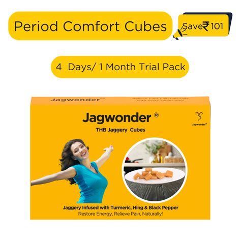 Natural Period Pain Relief – THB Jaggery Cubes with Turmeric – Jagwonder