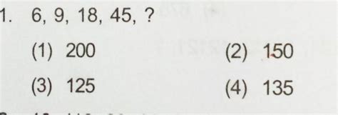 Please some smart guy tell me please6, 9, 18, 45, ? - Brainly.in