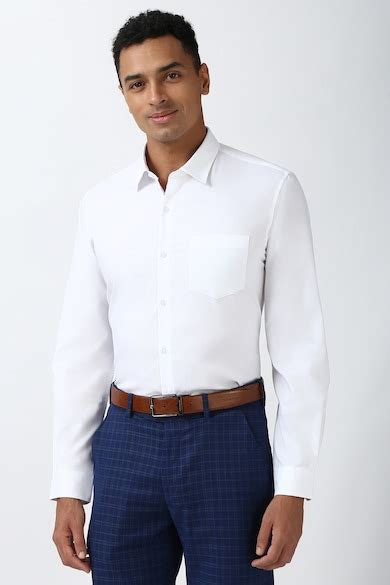 Buy Men White Slim Fit Full Sleeves Formal Shirt Online - 39704717 ...