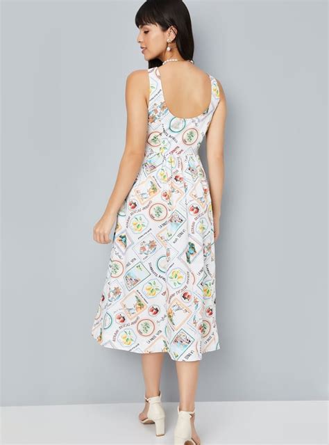 Buy Kalki x Max Women Printed Fit & Flare Midi Dress Online at just Rs ...