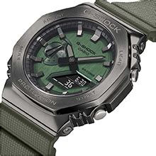 Casio G-Shock GM-2100B-3ADR Dark Grey IP Green Analog-Digital Dial ...
